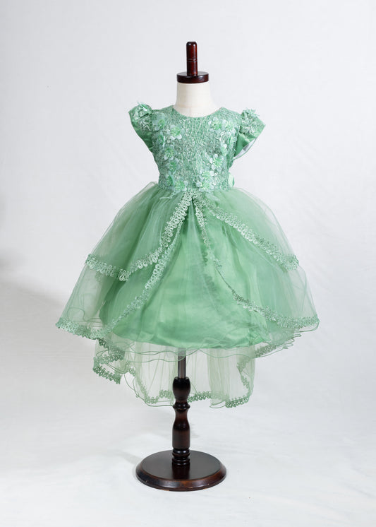 Girls Dress 13-Sage girl dress
