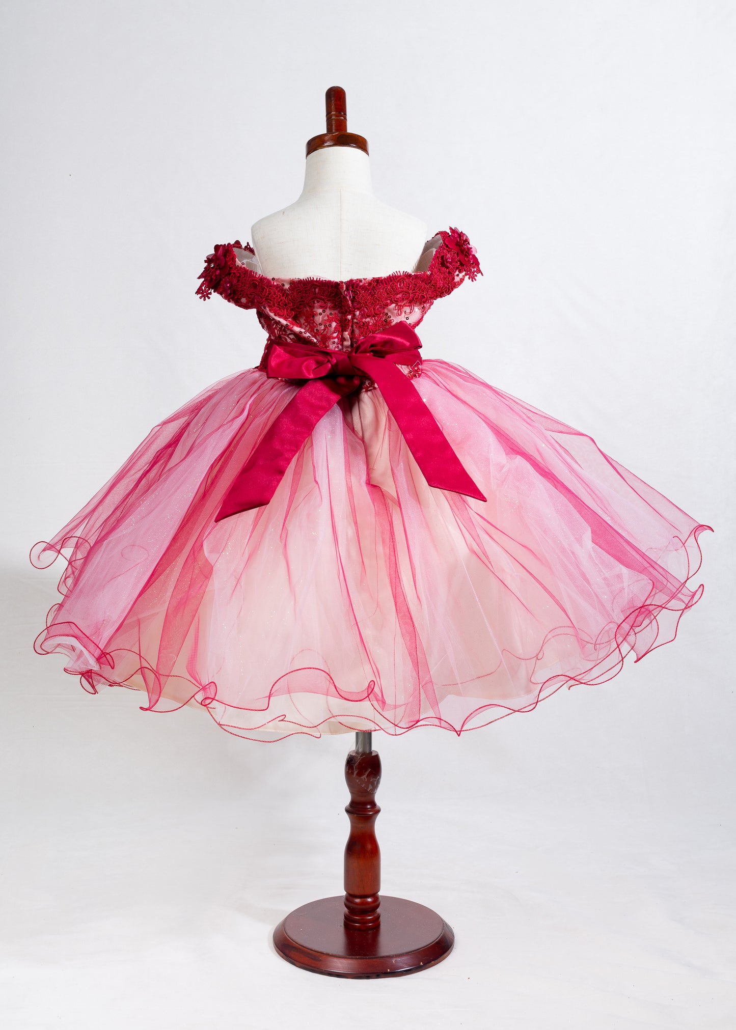 Girls Dress 14-two tone 3Dflower