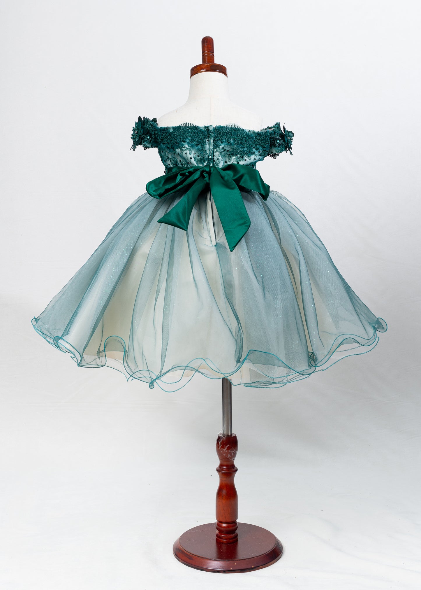 Girls Dress 14-two tone 3Dflower