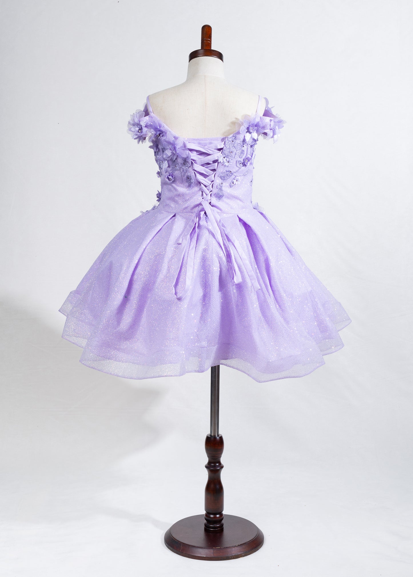 Girls Dress 04-3D flower girl dress